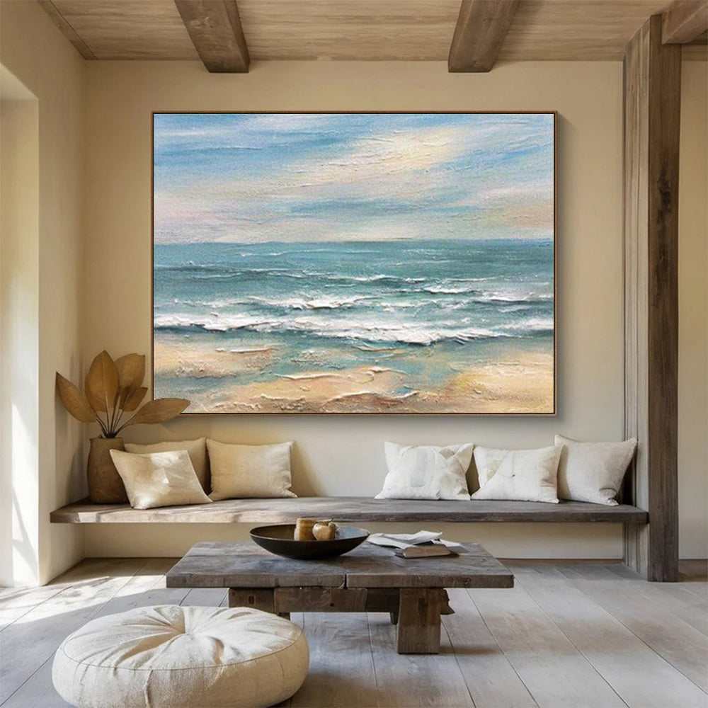 coastal seaside abstract painting design 6